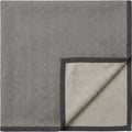 Bleot Reversible Cotton Herringbone Tablecloth 140 x 220 cm Charcoal Ivory - Product view