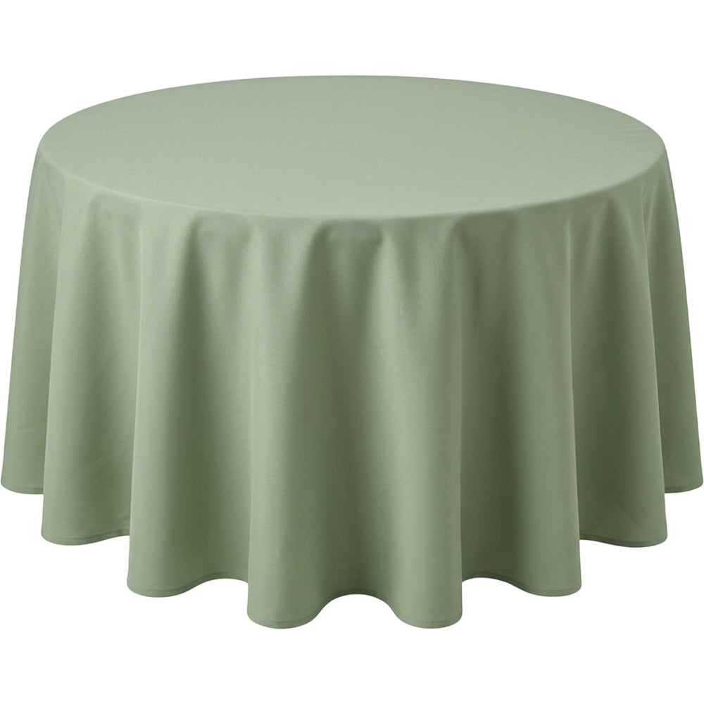 Bleot Waterproof Tablecloth Sage Round 60 in