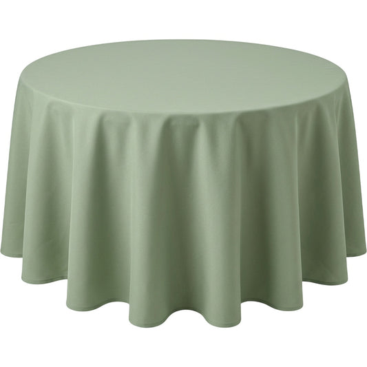 Bleot Waterproof Tablecloth Sage Round 60 in